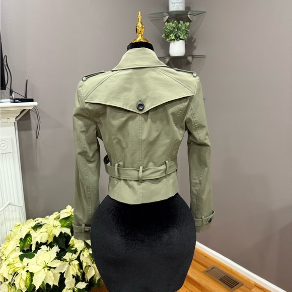 bebe Khaki Belted Trench Coat - Picture 2 of 4